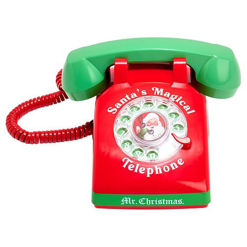 Nostalgia Electrics Mr. Christmas Magical Santa Phone with Included 60 Minute Talk Time | HSN
