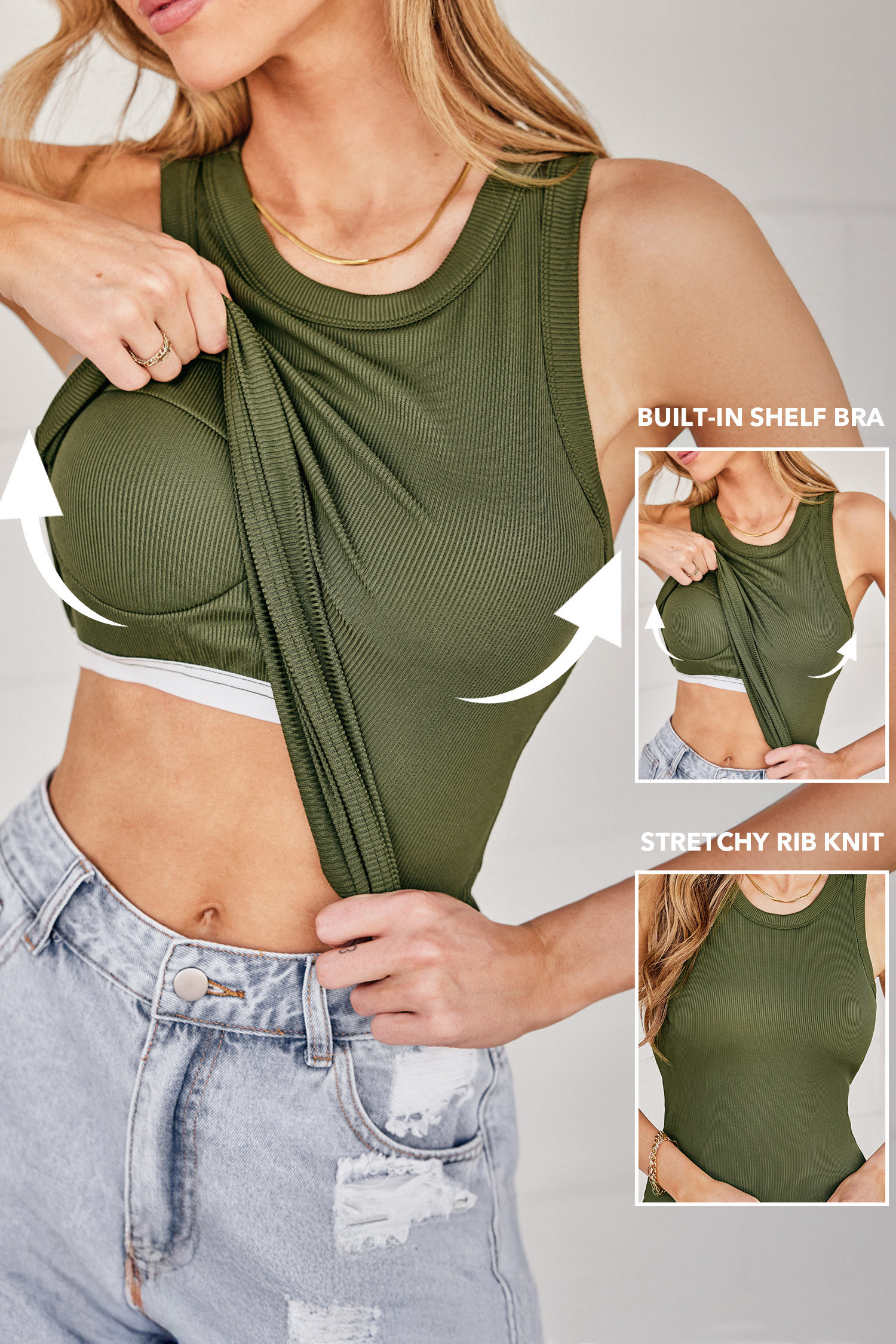 Cedar Shade Green Top - S | Cupshe US