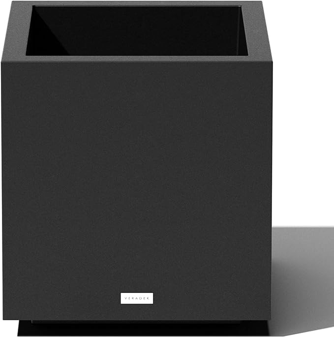 Veradek Block Series Cube Plastic Planter - Large Square Planter for Indoor or Outdoor Patio/Gard... | Amazon (US)