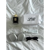 Personalized Makeup Bag With Initials - Modern Minimalist Cosmetic Bag, Aesthetic Waffle Toiletry Pouch, Bridesmaid Gift, Bride | Etsy (US)