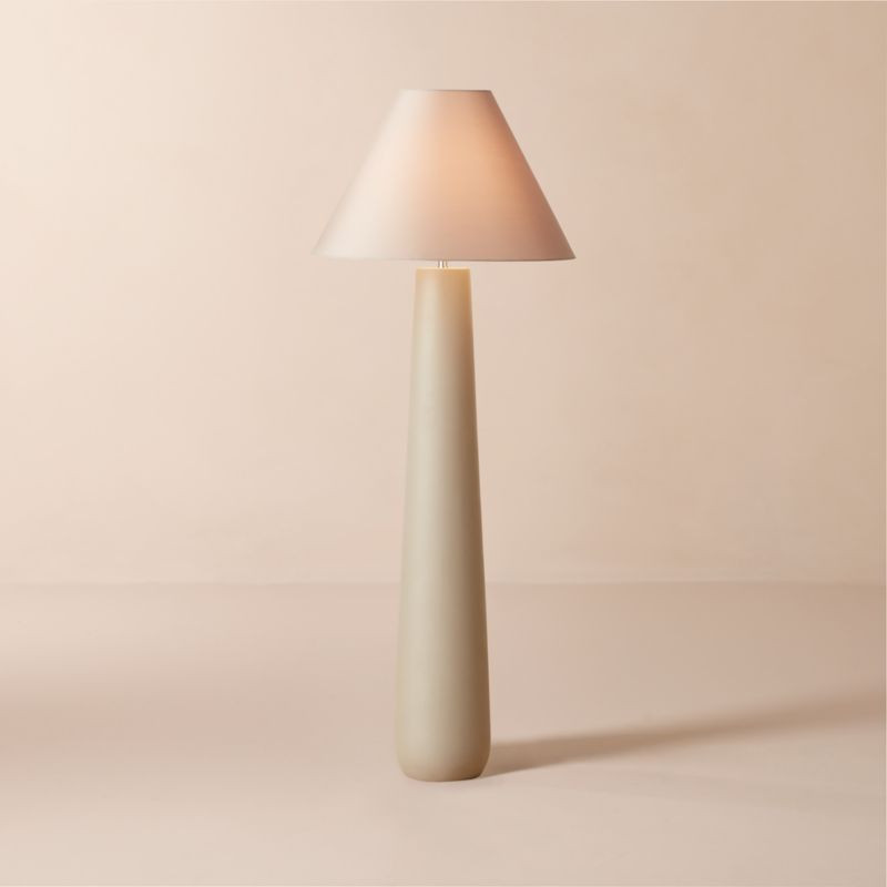 Polar Grey Cement Floor Lamp + Reviews | CB2 | CB2