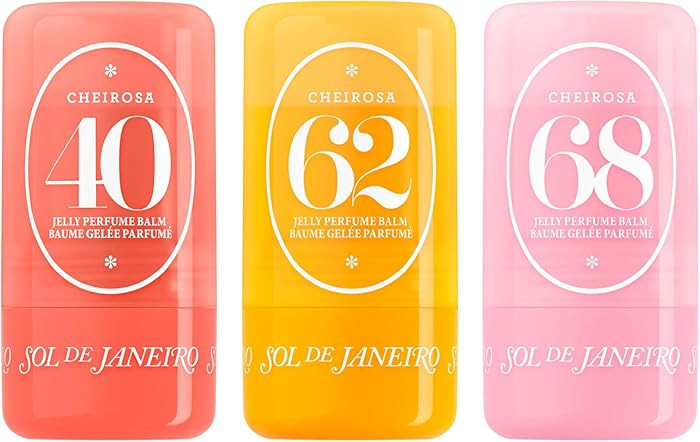 Sol de Janeiro Jelly Perfume Balm Trio - Pocket-size solid perfume balm set with Cheirosa 62, 68 ... | Amazon (US)