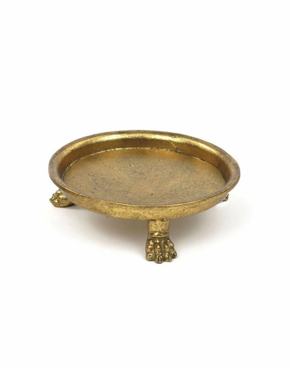 $30 gold clawfoot dish - prefect size for pairing with vases or ginger jars ✨