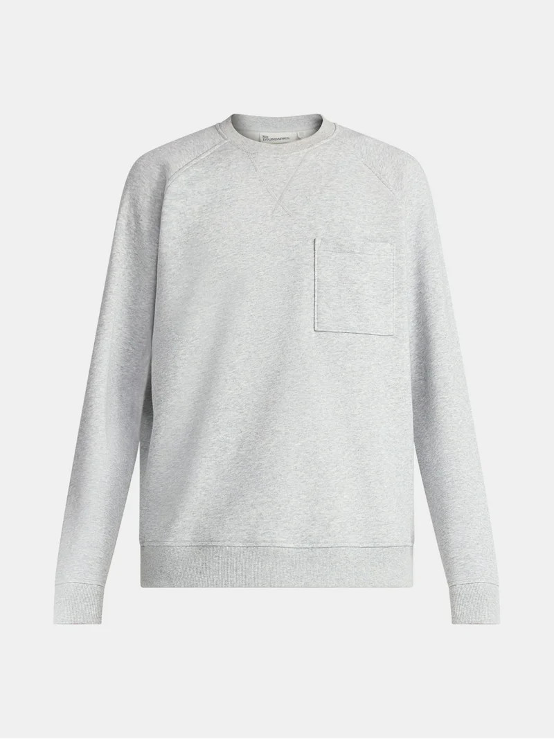No Boundaries Crewneck Sweatshirt with Long Sleeves, Men's & Big Men's | Walmart (US)