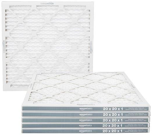 Amazon Basics 20x20x1 Air Filter 6-Pack, MERV 11 AC Furnace Filters, Dust, Pet, Allergy Control, ... | Amazon (US)