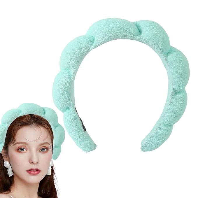 Spa Headband for Women, Terry Towel Cloth Fabric Hair Band for Face Washing,Makeup Removal, Showe... | Amazon (US)