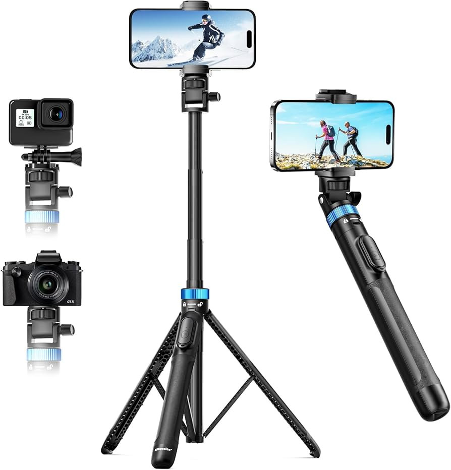 UBeesize 72" Phone Tripod - Tripod for iPhone & Selfie Stick w/Phone Holder & Remote - Upgraded, ... | Amazon (US)