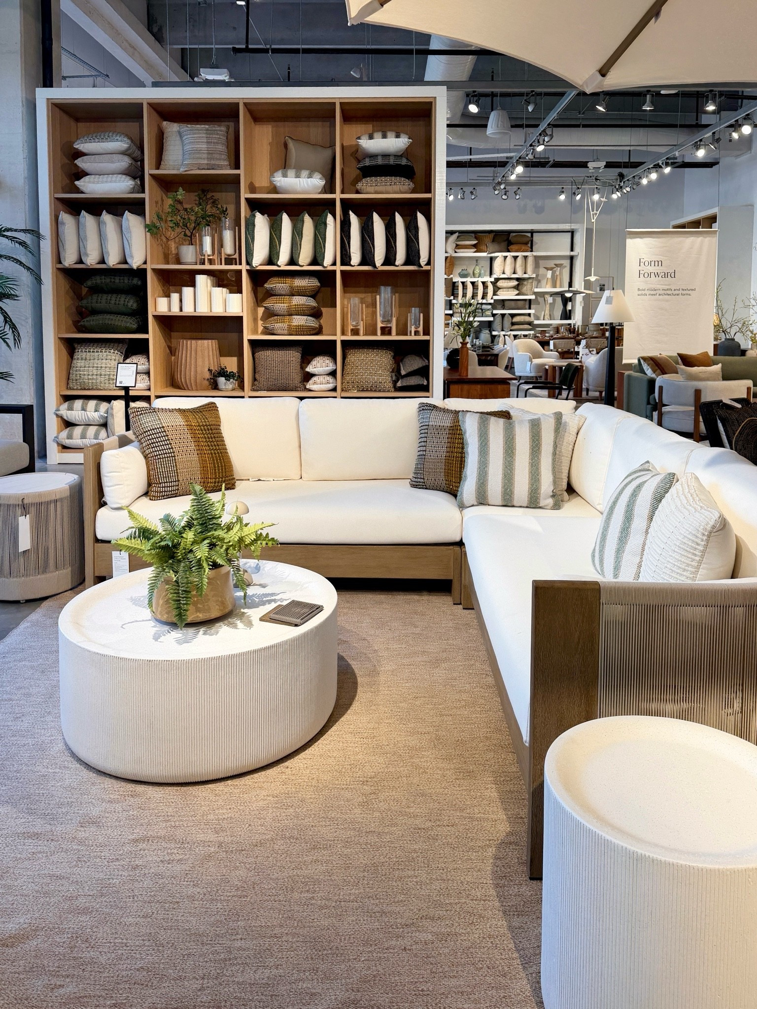 Modern outdoor patio inspo! ☀️ Featuring the West Elm Porto Outdoor 3-Piece L-Shaped Sectional in the Reef wood finish with Alabaster cushions! 🤎 The warm wood tones paired with the airy woven detailing create such a relaxed yet elevated outdoor living space. 🌿 Such a beautiful setup for cozy summer nights outdoors and patio season entertaining! 🤗 #outdoorfurniture #westelm #outdoorlounge

#LTKSeasonal #LTKHome