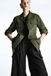 TWILL UTILITY JACKET - Khaki green - COS | COS UK