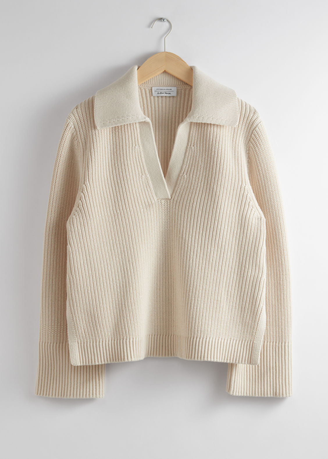 Oversized Collared Jumper - Beige | & Other Stories (EU + UK)