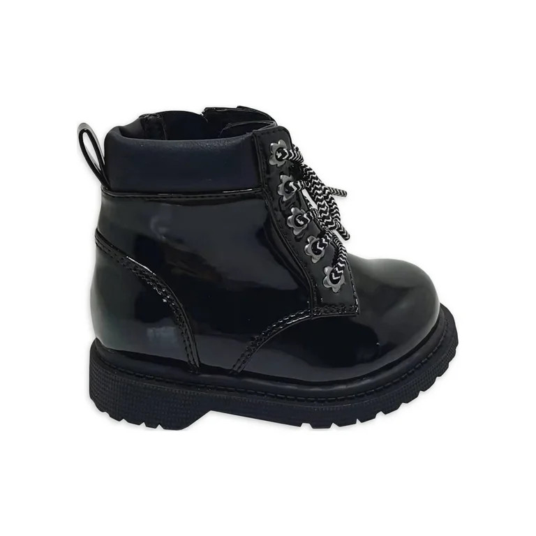 Wonder Nation Baby Girl Combat Boot, Sizes 2-6 - Walmart.com | Walmart (US)