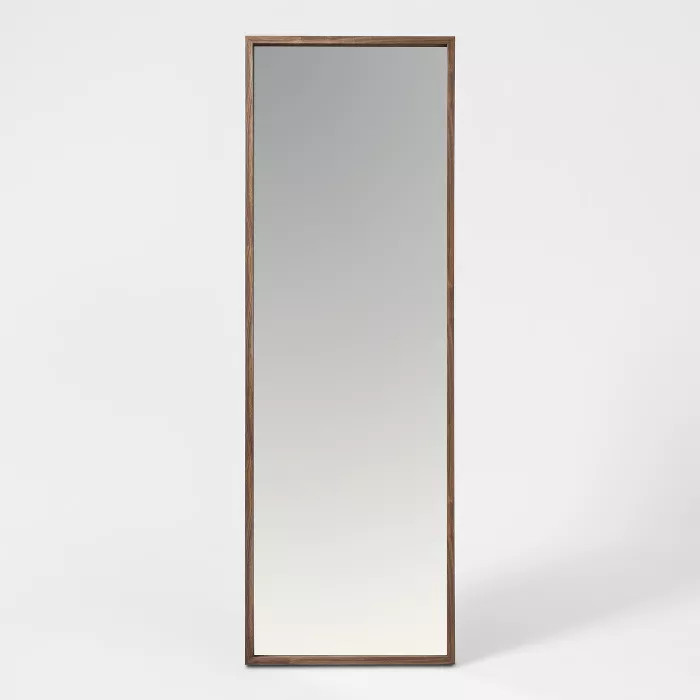60" x 20" Walnut Hairpin Finish Floor Mirror Brown - Project 62™ | Target