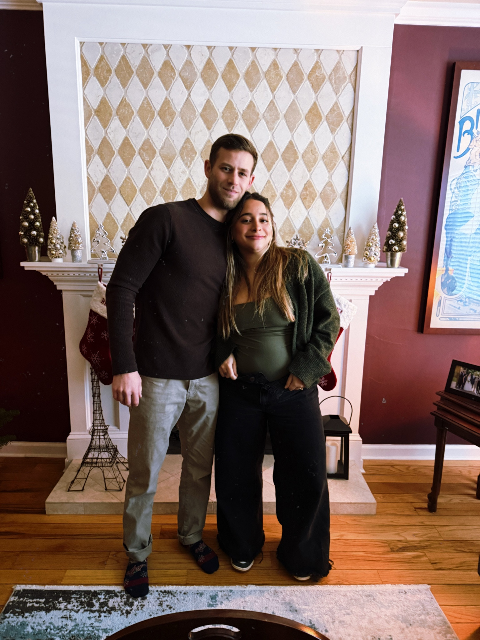 Cardigan is M
Bodysuit M
Pants 29 (and no they don’t close right now😟, i use a hair tie to close it👀) - los pantalones no me cierran hace un par de semanas, por el 🤰, pero los cierro con una colita de pelo 

#LTKFamily #LTKBump #LTKBaby