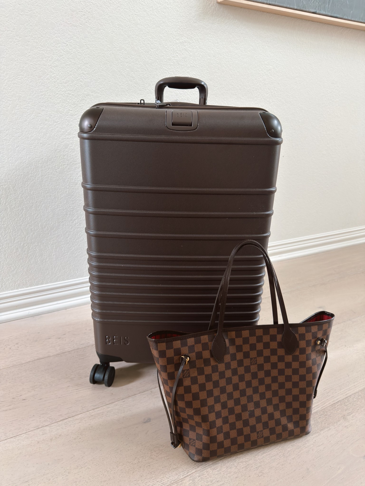 Upgraded my suitcase to a Béis! Isn’t she pretty?!!!!! 