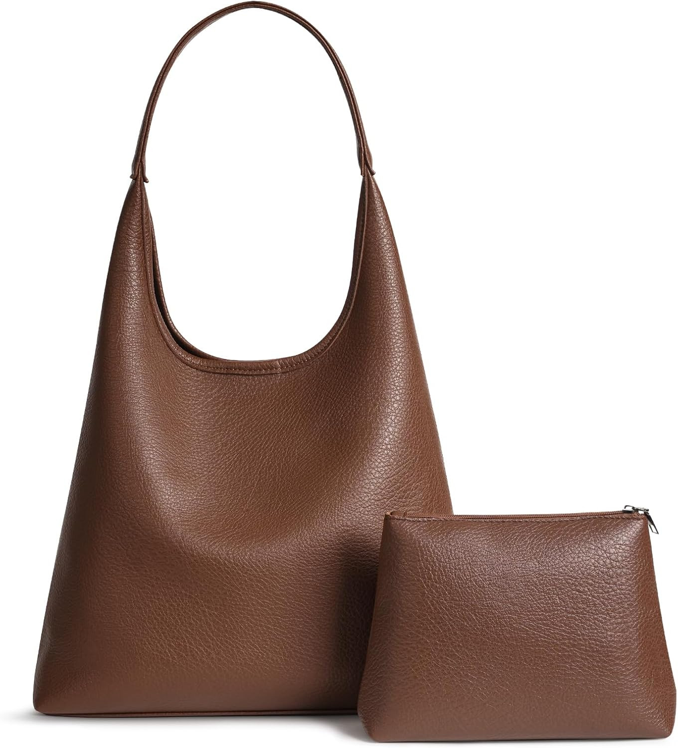 Hobo Bags for Women Large Slouchy Shoulder Bag Vegan Leather Everyday Purse | Amazon (US)