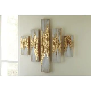 Devlan Contemporary Glam Wall Art - Set of 5 | Overstock.com Shopping - The Best Deals on Gallery... | Bed Bath & Beyond