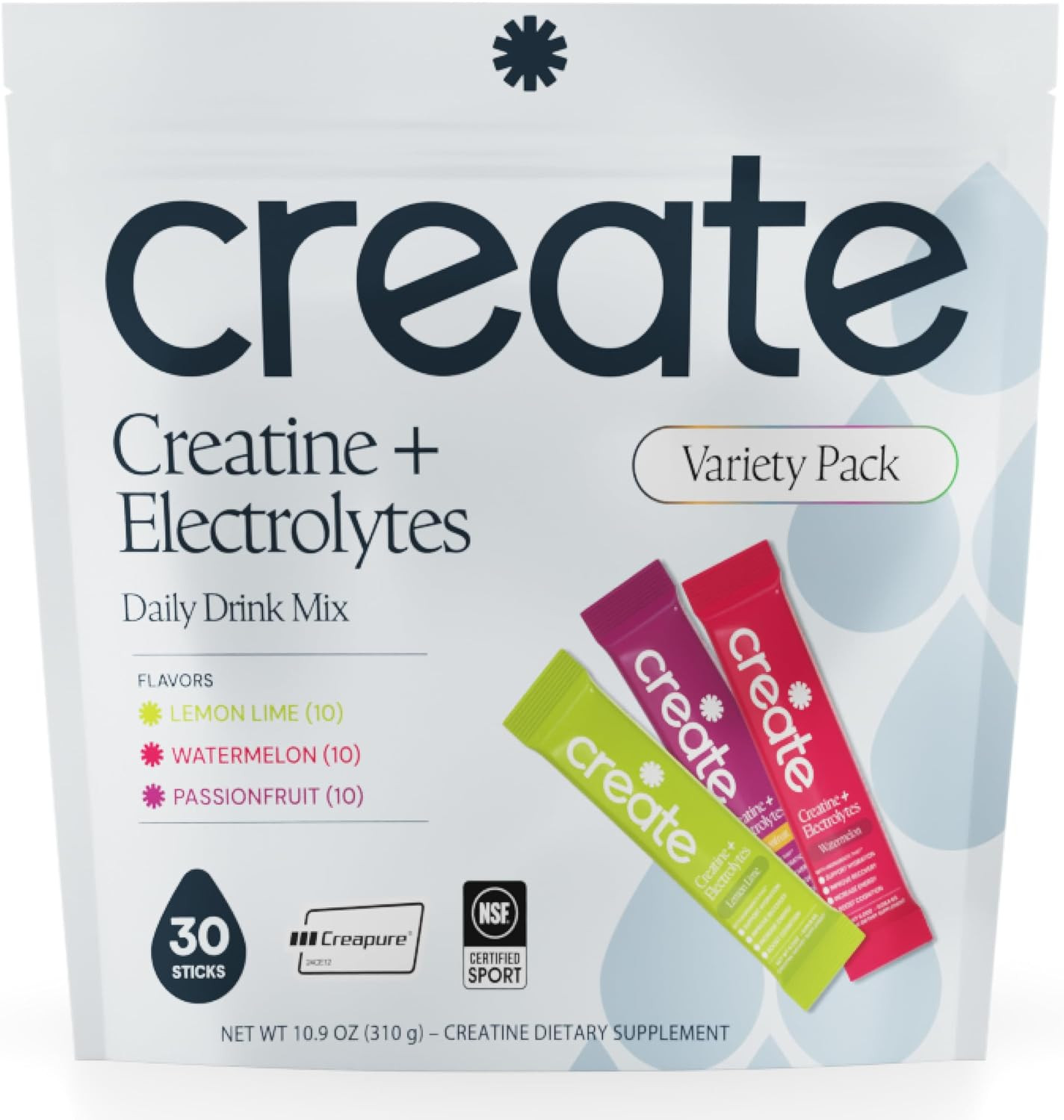 Create Creatine + Electrolytes – Energy & Strength – Variety Pack | Amazon (US)