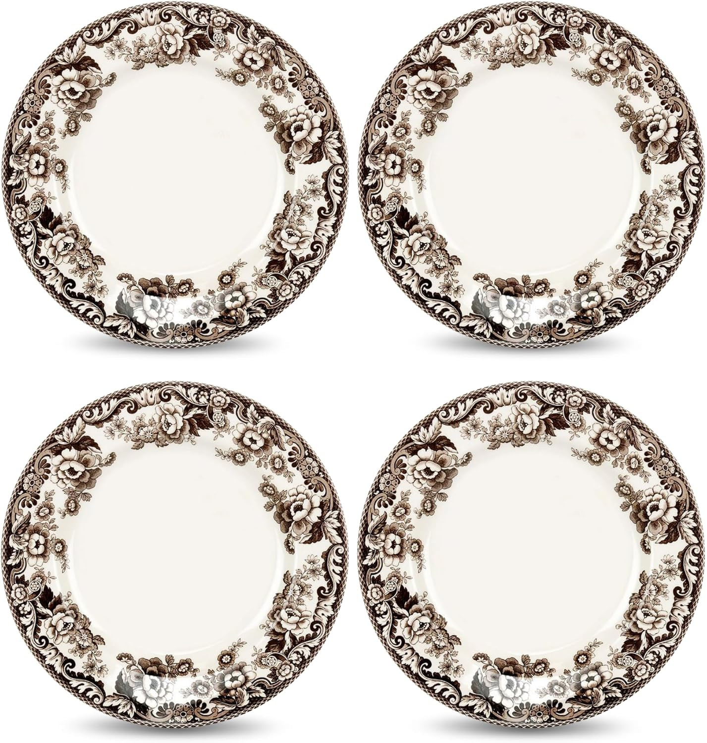 Spode Delamere Salad Plate, Set of 4, 8” | Perfect for Thanksgiving and Other Special Occasions | Made in England from Fine Earthenware | Microwave and Dishwasher Safe | Amazon (US)