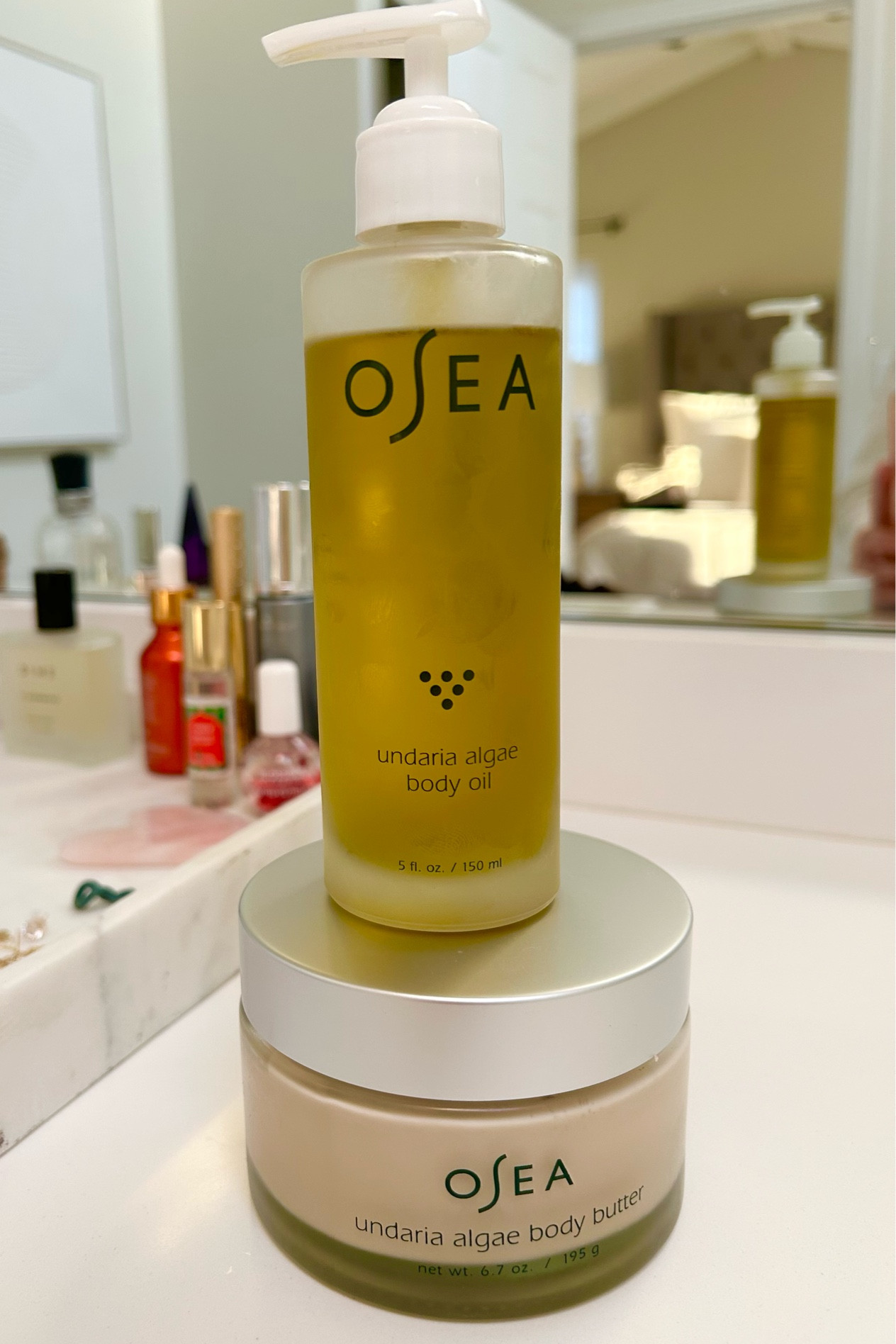 I don’t mean to be dramatic but these two products have changed my life. My skin is SO dry and itchy, especially in the winter time and I haven’t been able to find a lotion that truly moisturizes me well and lasts. Believe me when I tell you my skin feels like it’s drinking water and absorbing all of the moisture after using this and the feeling lasts for days! Unbelievable product, worth every single penny and I will be rebuying forever! 

You can buy these products separately but in my opinion they need to be used together for the full effect. I apply the body oil directly out of the shower while I am still wet. You only need one little drop for each body part which sounds like a lot but it’s actually not. I rub the oil in first  and then apply the body butter directly on top and sometimes with the oil itself. There is no oily feeling at all, it dries so quickly and just leaves your skin feeling comfortable. 

Amazing, amazing, amazing best product ever!



#LTKbeauty
