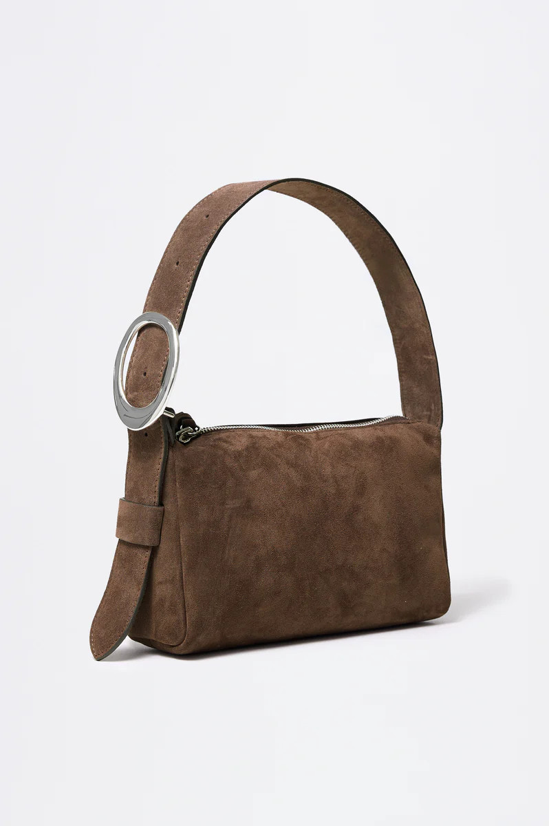LUCCA SHOULDER BAG - ESPRESSO SUEDE | Rails