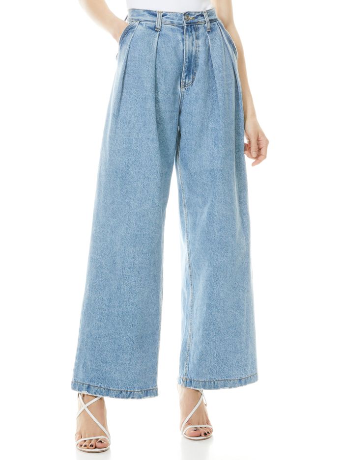 KATE DEEP PLEAT JEAN | Alice + Olivia