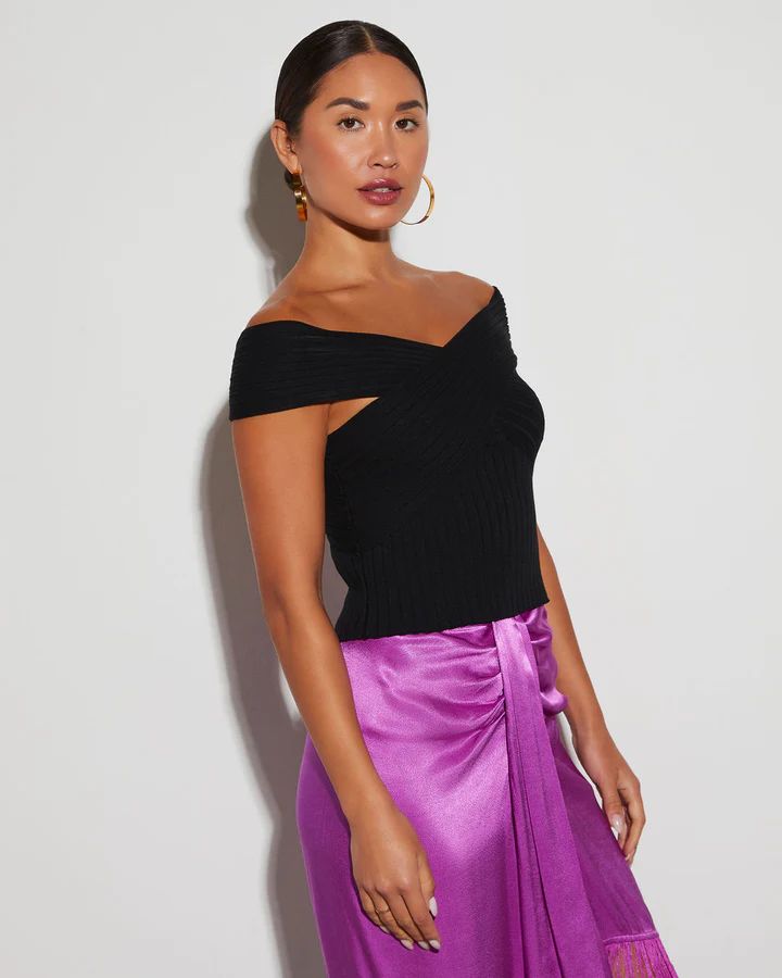 Sandee Knit Off The Shoulder Top | VICI Collection