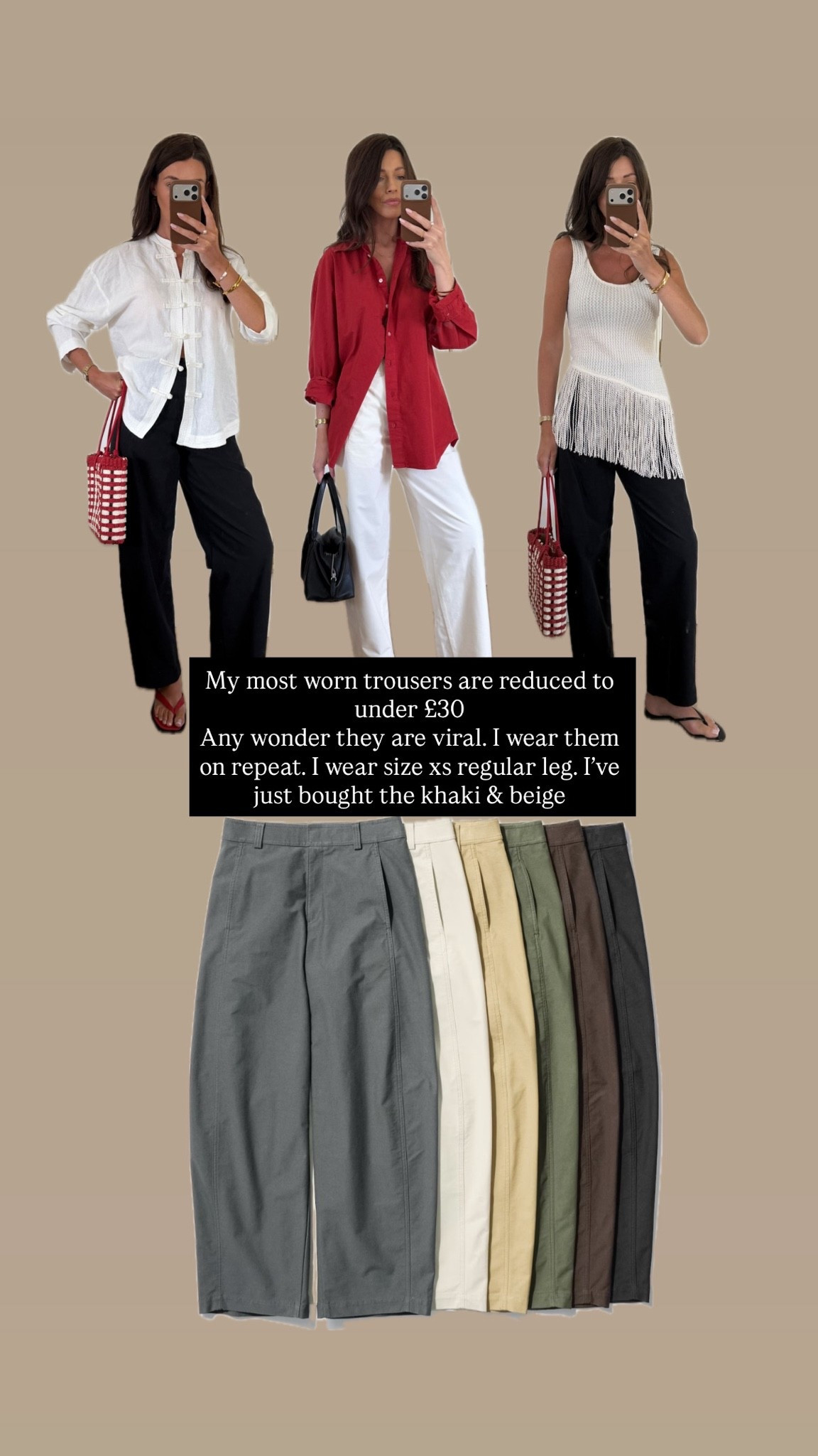 The best barrel trousers!!! I wear xs regular leg