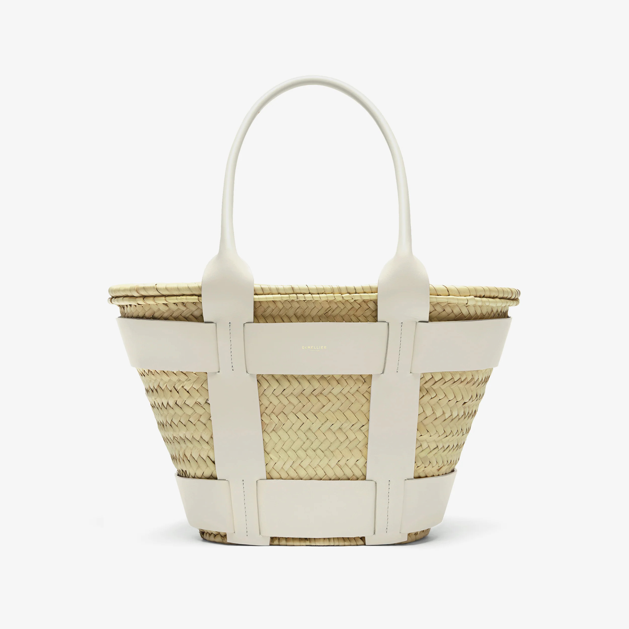 The Santorini | Natural Basket Off-White Smooth | DeMellier | DeMellier