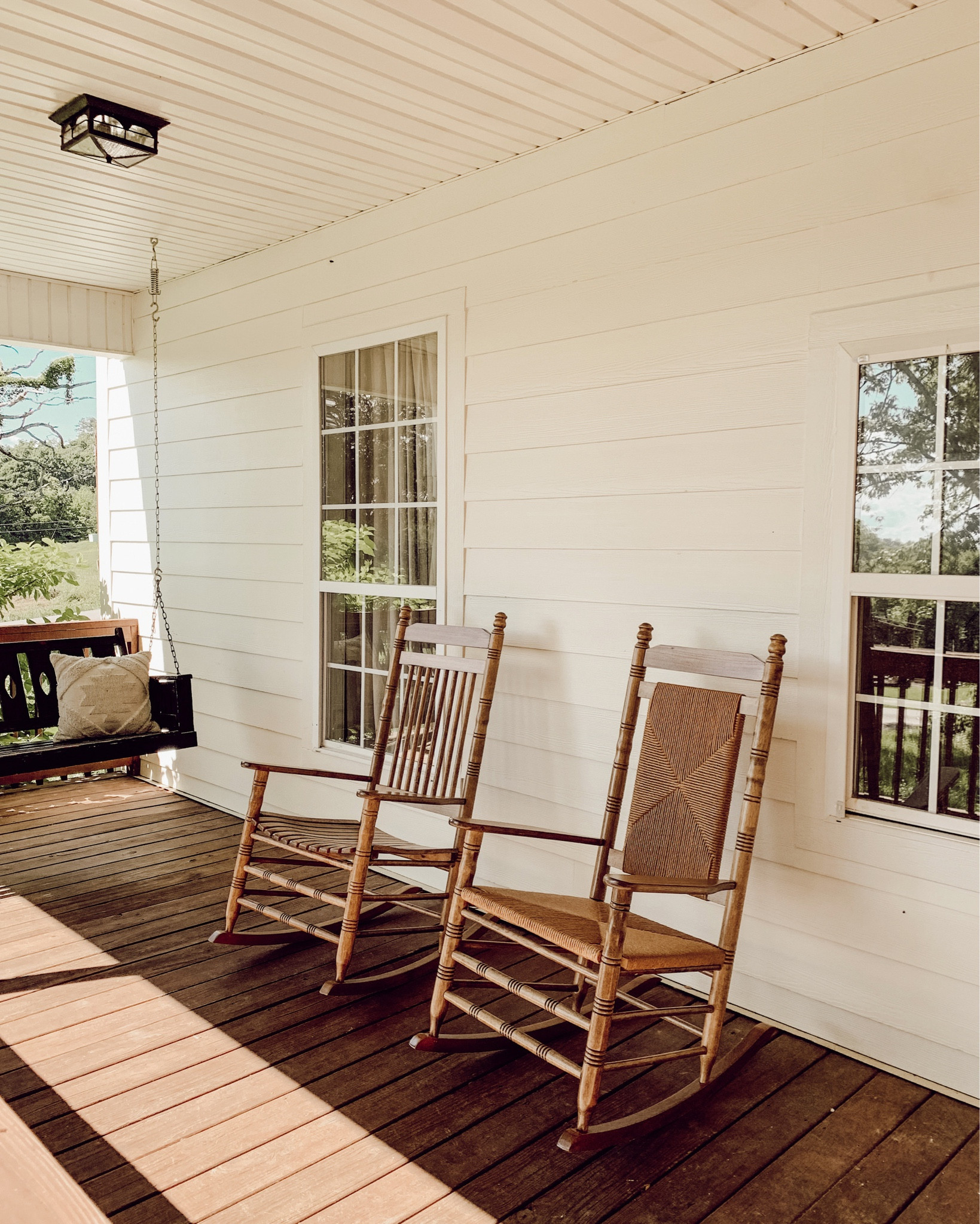 For his birthday, my husband wanted rocking chairs for the front porch, so that’s what I got him! Can’t wait for summer evenings out here together. This is the life I’ve always dreamed of 🥹❤️ 

#LTKHome