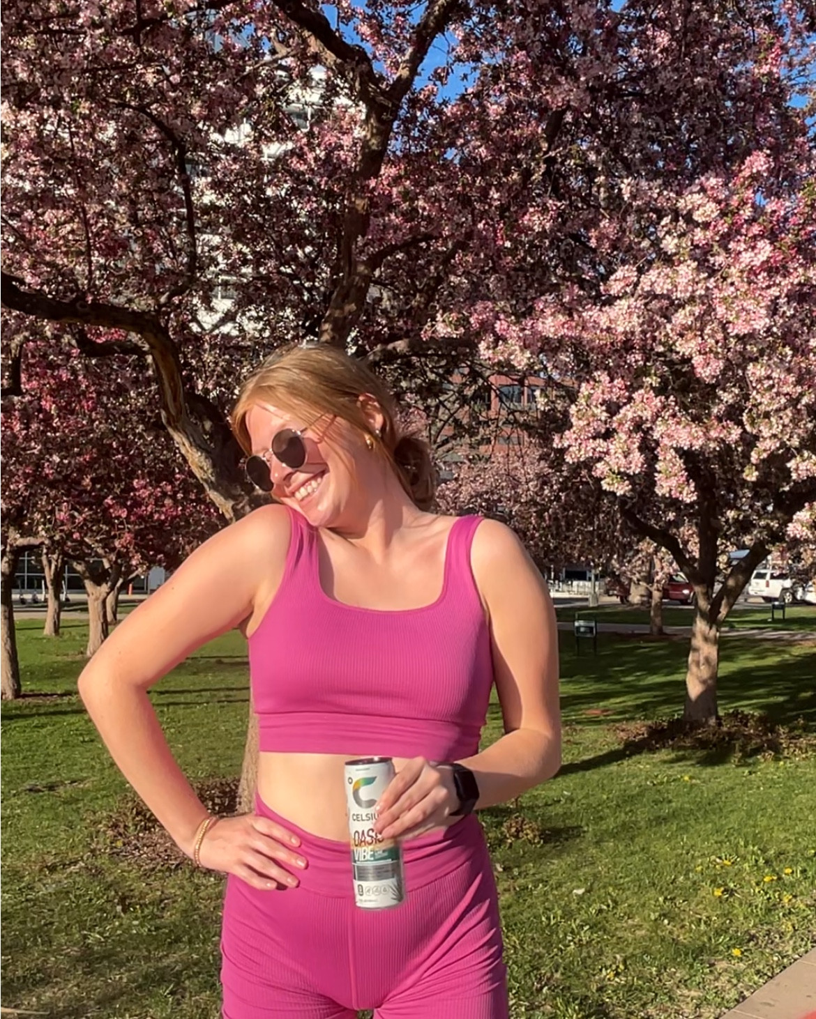 pink two piece workout set 

#LTKFindsUnder100 #LTKFitness #LTKActive