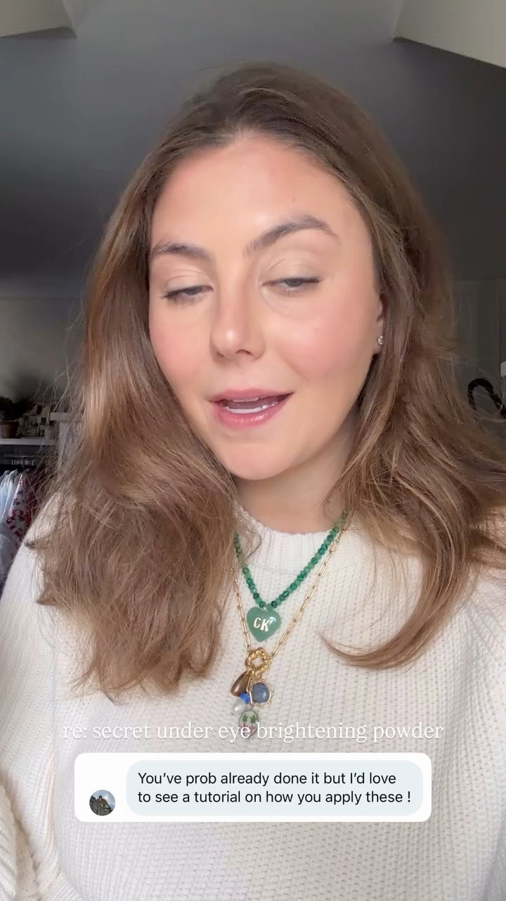 @lauramercier  re: secret under eye brightening powder