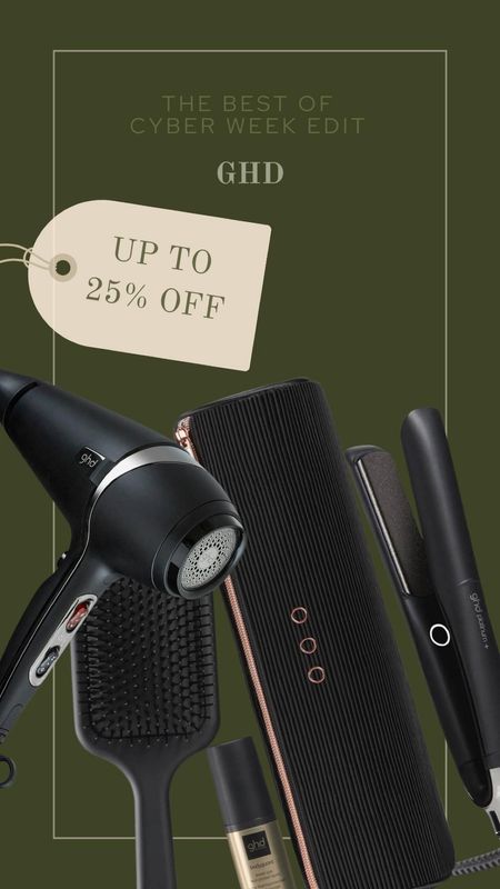 Up to 25% off GHD hair styling tools and products! They make the perfect Christmas gifts!

#LTKCyberWeek #LTKsalealert #LTKGiftGuide