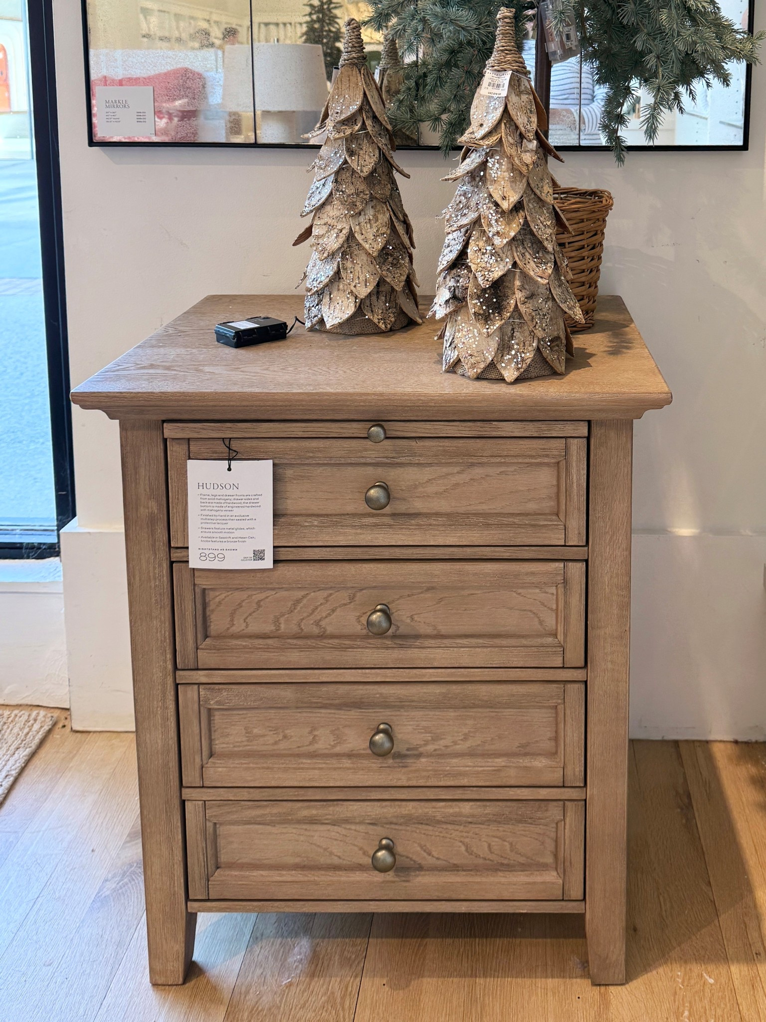 Classic, timeless bedside style! 🤎 The Hudson Nightstand from Pottery Barn in the Seadrift finish is such a beautiful blend of craftsmanship and function. Made with solid mahogany and finished by hand, it has that substantial, heirloom feel with elegant molding, paneled drawers, and warm brass hardware. ✨ I love the added pull-out breadboard detail and the smooth-glide drawers—it’s thoughtful, well-made, and perfect for a classic bedroom look. I linked this piece along with other timeless nightstand options worth checking out! 🫶🏻 #BedroomDecor #Nightstand #PotteryBarn

#LTKSaleAlert #LTKHome