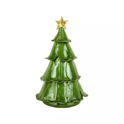 Vietri Foresta Green Medium Ruffled Tree | Belk