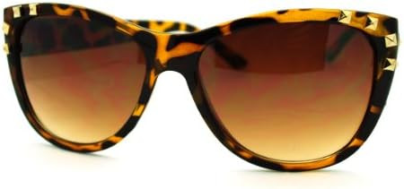 Studded Fashion Sunglasses Womens Round Cateye Frame | Amazon (US)