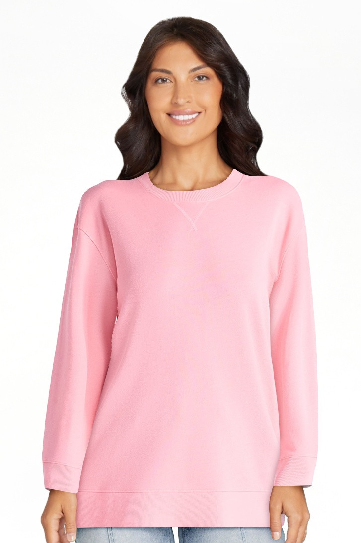 Time and Tru Women's and Women's Plus Crewneck Sweatshirt with Long Sleeves, Sizes XS-4X | Walmart (US)