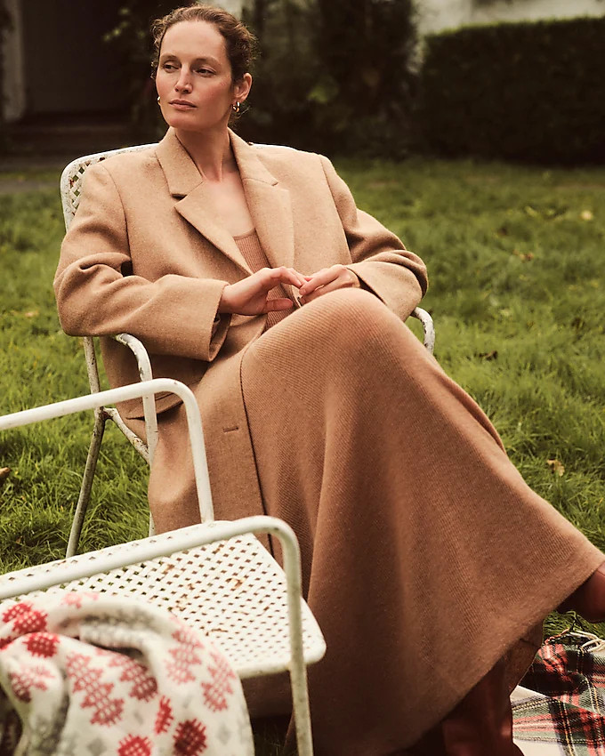 Savoy topcoat in Italian wool-blend melton | J. Crew US