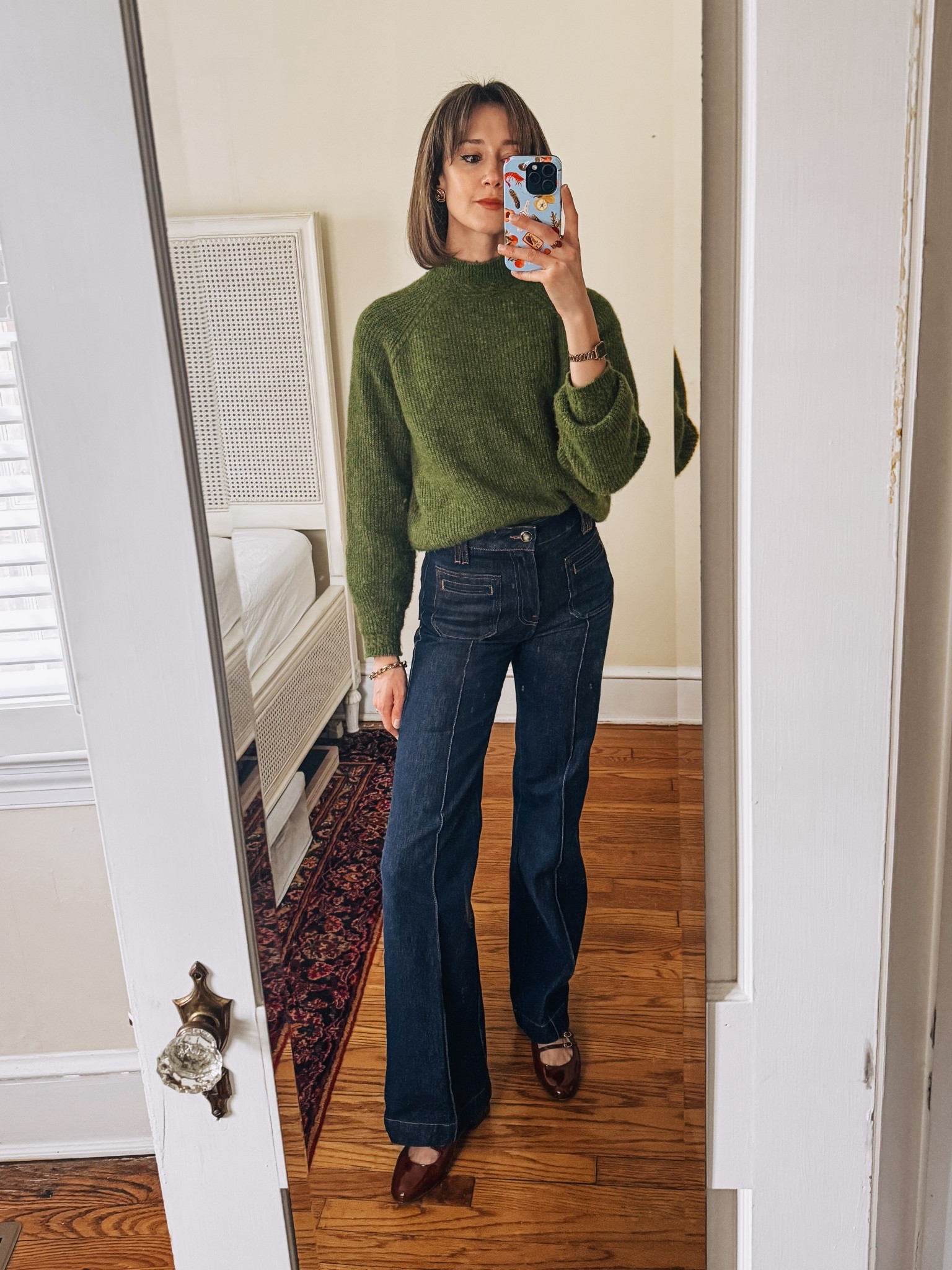 I’ve been wearing this soft green knit sweater non-stop!

#LTKHoliday #LTKSeasonal #LTKOver40