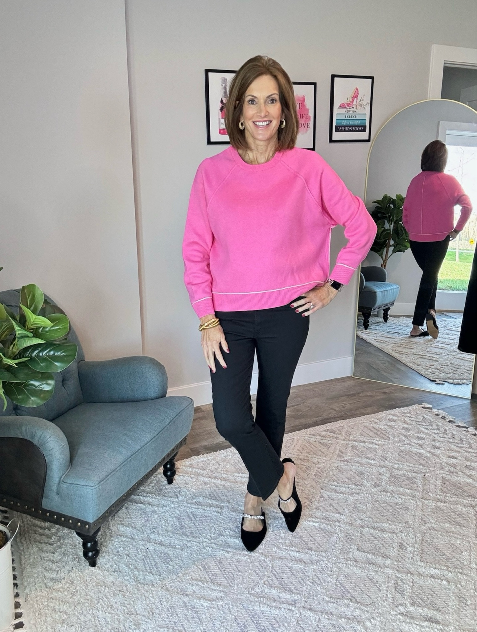 Loving this shade of pink!! 

Outfit inspo - Style tips - Mom looks - Fashion - Outfits over 40 

#LTKStyleTip #LTKOver40 #LTKSeasonal