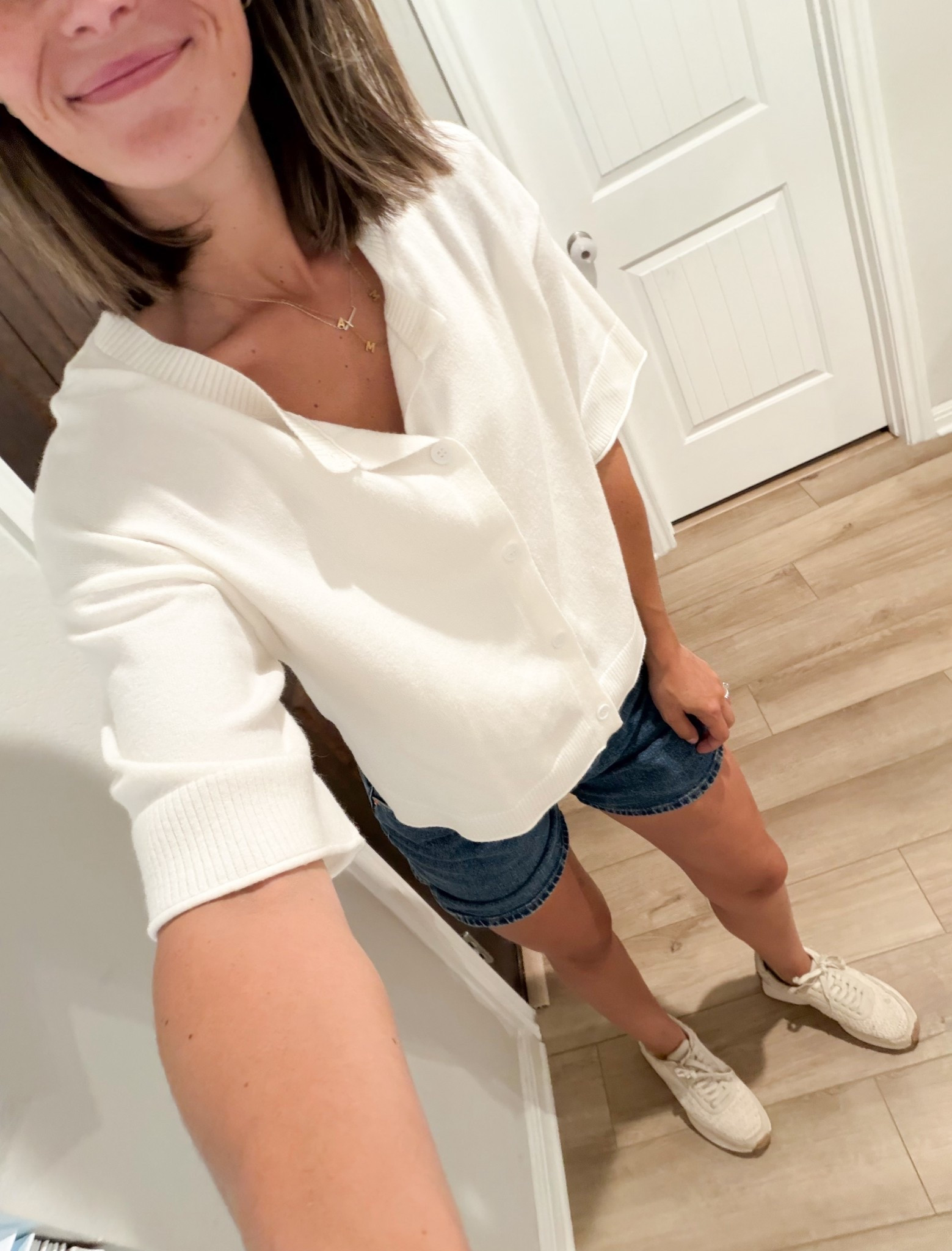love this combo for a go to spring + summer outfit! 
-
viral target denim shorts, jean shorts, mom jeans shorts, mom outfit, sahm style, everyday style, everyday mom

#LTKootd #LTKmomlife