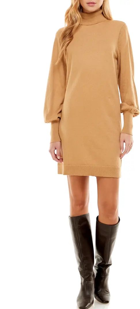 WAYF Morela Long Sleeve Turtleneck Sweater Dress | Nordstrom | Nordstrom
