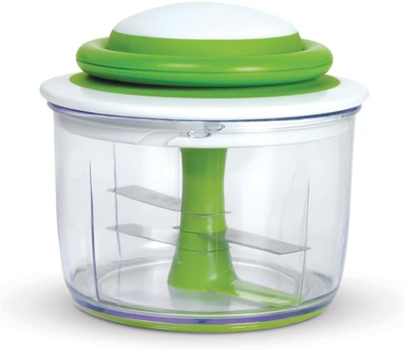 Chef'n VeggiChop Hand-Powered Food Chopper (Arugula), 5.5" x 5.5" x 5" | Amazon (US)