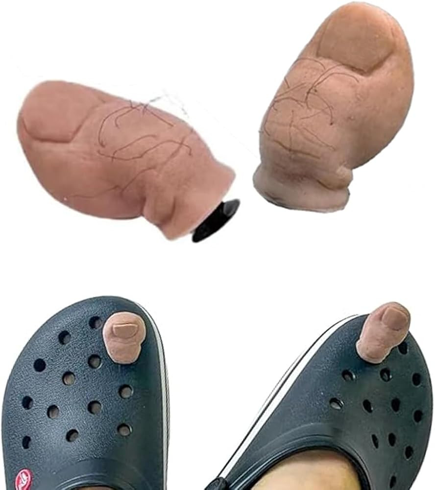 3D Toe Shoe Charms Big Toe Croc Charm with Hairy, Funny Big Toe Croc Charm, Ugly Croc Toe Charms,... | Amazon (US)