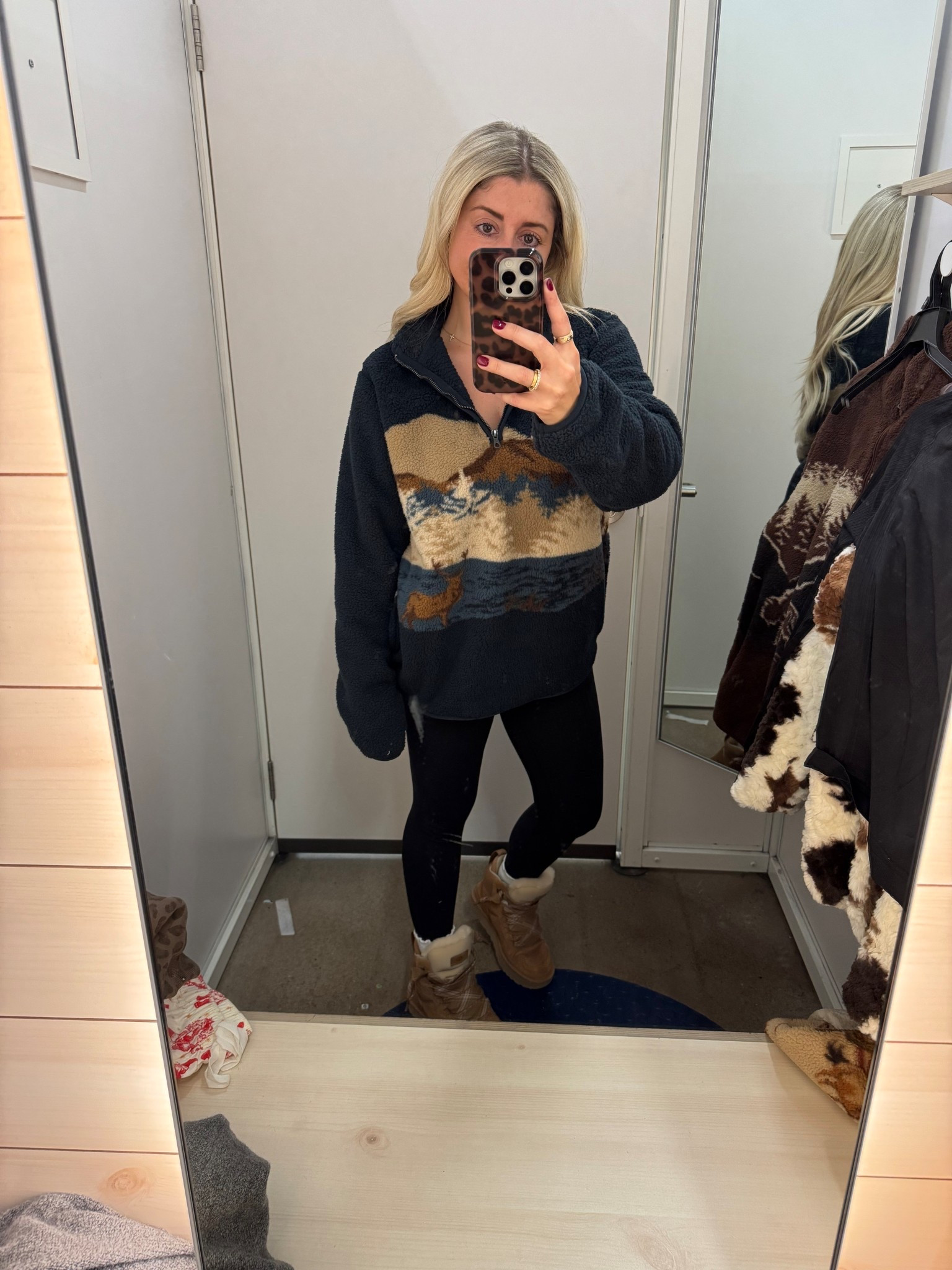 Cozy Sherpa pullover on sale
Size med
Align leggings 
All socks
Ugg boots tts
Old navy finds 

#LTKShoeCrush #LTKFindsUnder100 #LTKSaleAlert