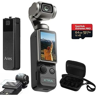 Xtra Muse, Vlogging Camera with 1'' CMOS & 4K/120fps Videos, Pocket Camera with 3-Axis Gimbal Sta... | Amazon (US)