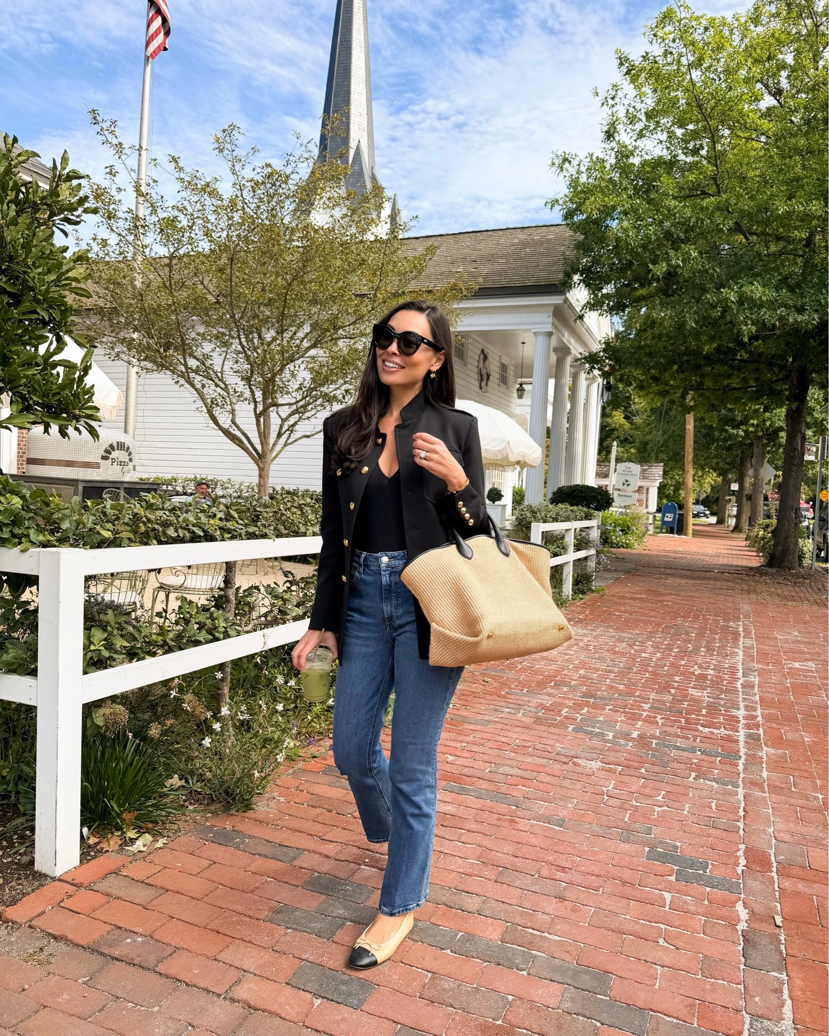 Fall outfit for shopping in Bedford, jeans are sold out from SPRWMN, similar below!

#LTKootd #LTKWorkwear #LTKdayinmylife
