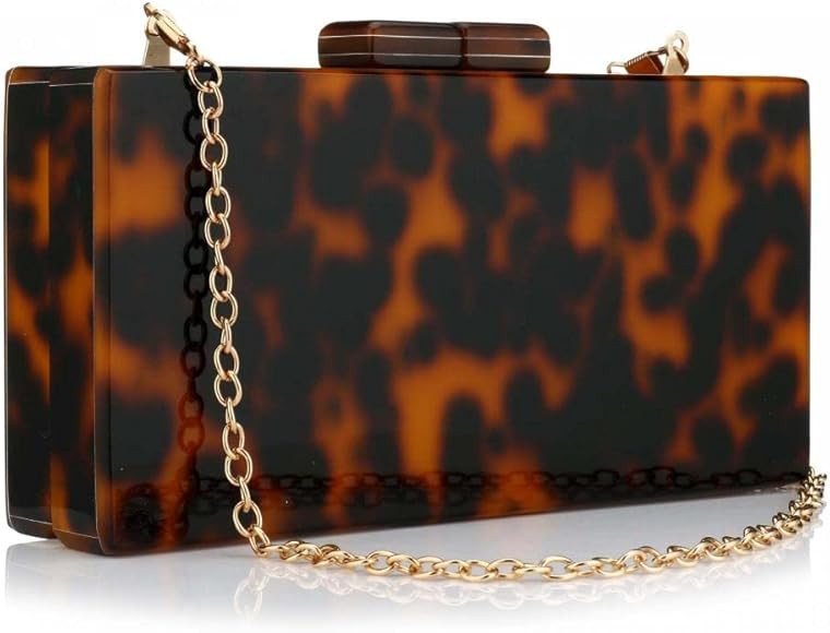 Acrylic Purses and Handbags with Marbling for Women Elegant Banquet Evening Crossbody Handbag Box... | Amazon (US)