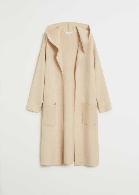 Hooded cardigan -  Women | Mango USA | MANGO (US)
