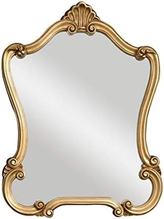 Unknown1 Distressed Bronze Arch-Crowned Top Mirror Gold Glam Transitional | Amazon (US)