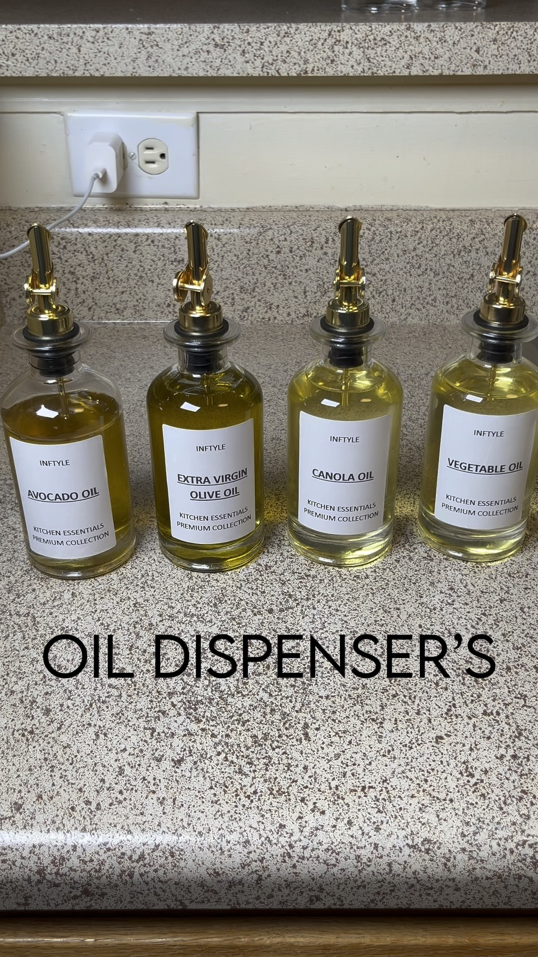 Oil Dispenser’s for cooking oil and vinegar bottle drizzler for kitchen, with pourer spout. Can also use for coffee syrup bottles. Set of 6. Shop below 👇🏾 🛍️🛒

#LTKfamily #LTKhome #LTKVideo